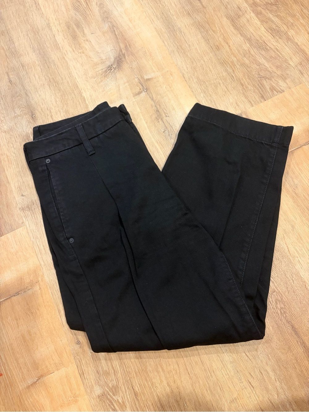 Banana Republic Black Mid-Rise Straight Trouser Jeans size 29